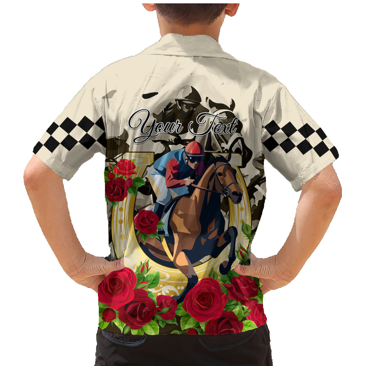 Kentucky Horse Racing Family Matching Mermaid Dress and Hawaiian Shirt The Run for the Roses - Wonder Print Shop