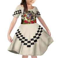 Kentucky Horse Racing Family Matching Off Shoulder Short Dress and Hawaiian Shirt The Run for the Roses - Wonder Print Shop