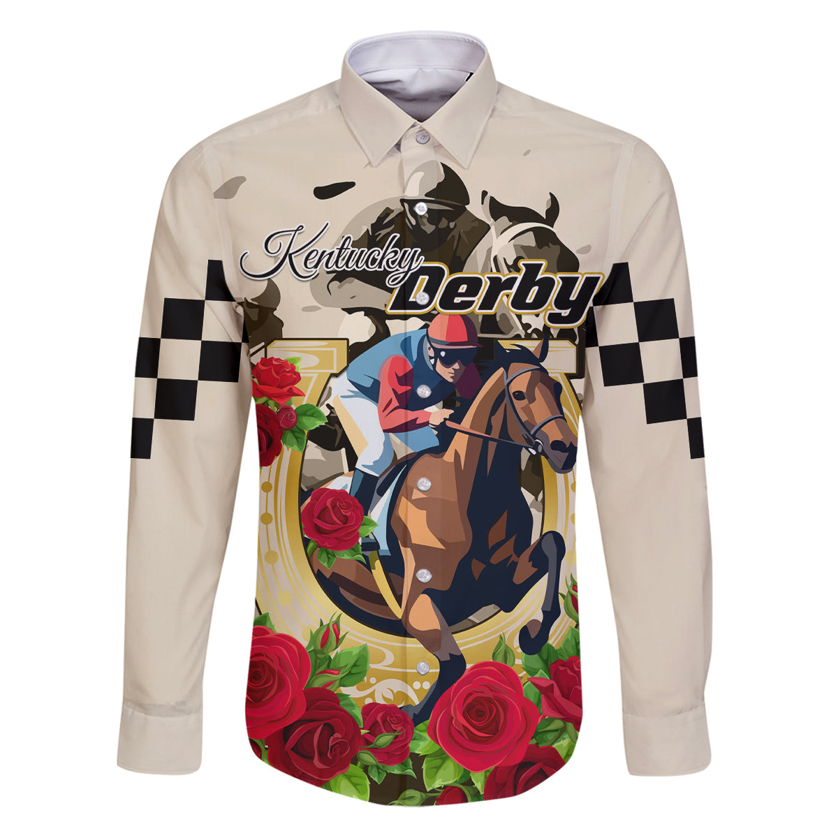 Kentucky Horse Racing Family Matching Puletasi and Hawaiian Shirt The Run for the Roses - Wonder Print Shop