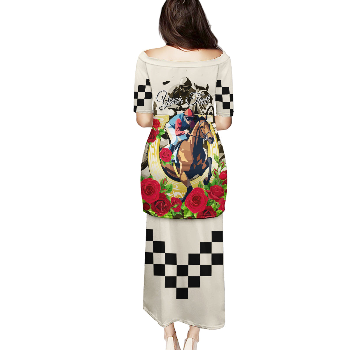 Kentucky Horse Racing Family Matching Puletasi and Hawaiian Shirt The Run for the Roses - Wonder Print Shop