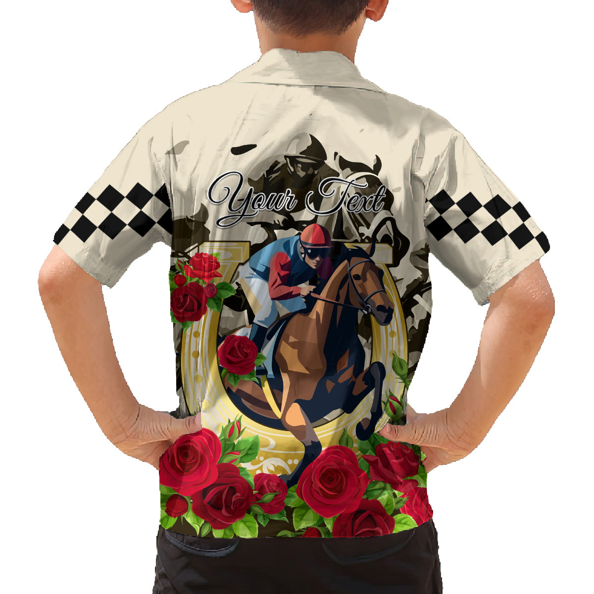 Kentucky Horse Racing Family Matching Summer Maxi Dress and Hawaiian Shirt The Run for the Roses - Wonder Print Shop