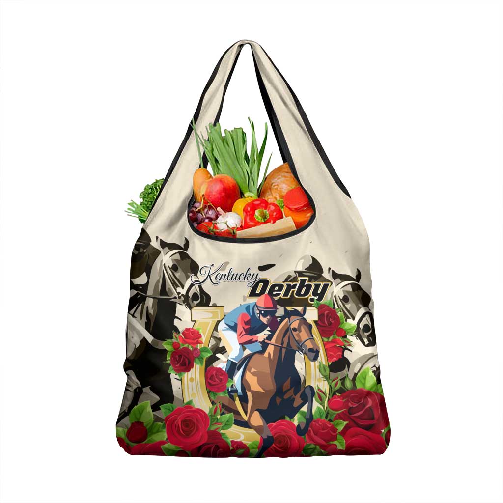 Kentucky Horse Racing Grocery Bag The Run for the Roses