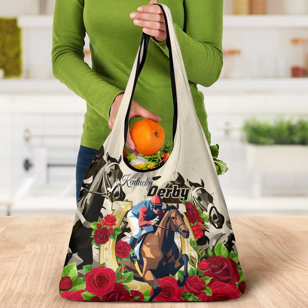 Kentucky Horse Racing Grocery Bag The Run for the Roses