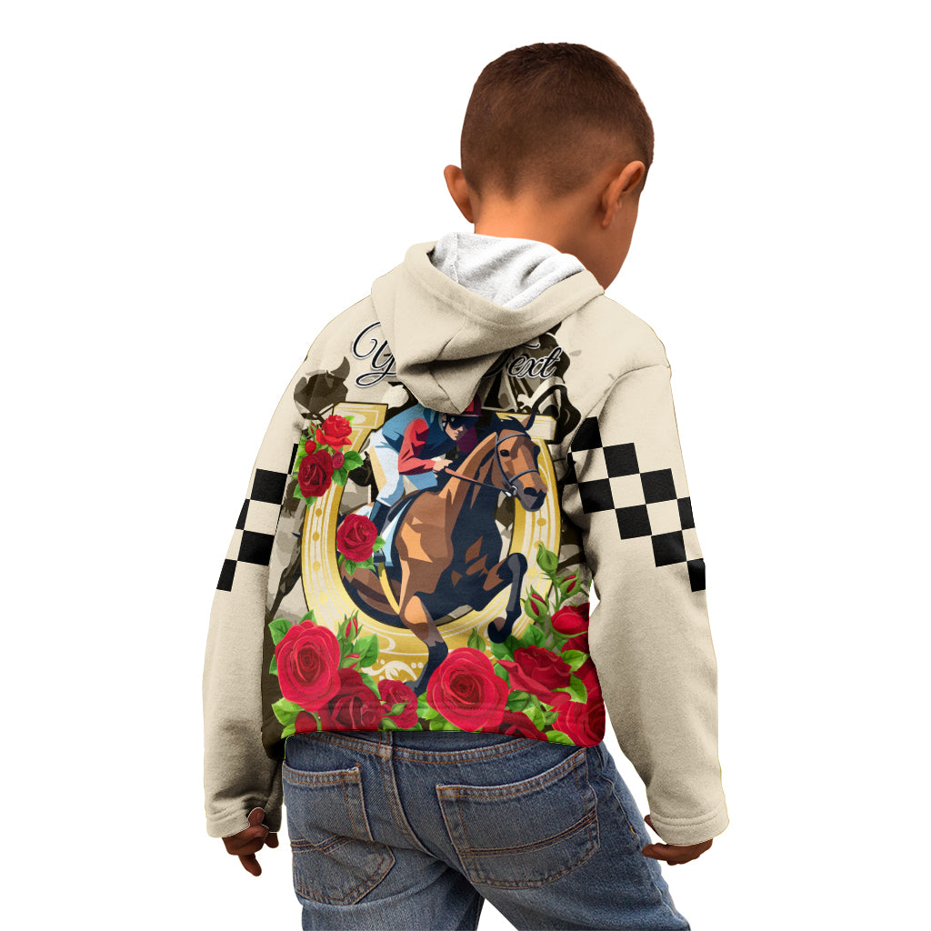 Kentucky Horse Racing Kid Hoodie The Run for the Roses - Wonder Print Shop