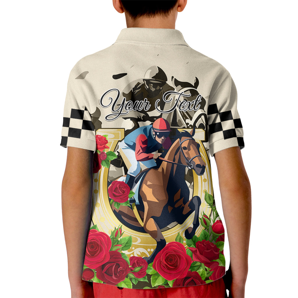 Kentucky Horse Racing Kid Polo Shirt The Run for the Roses - Wonder Print Shop
