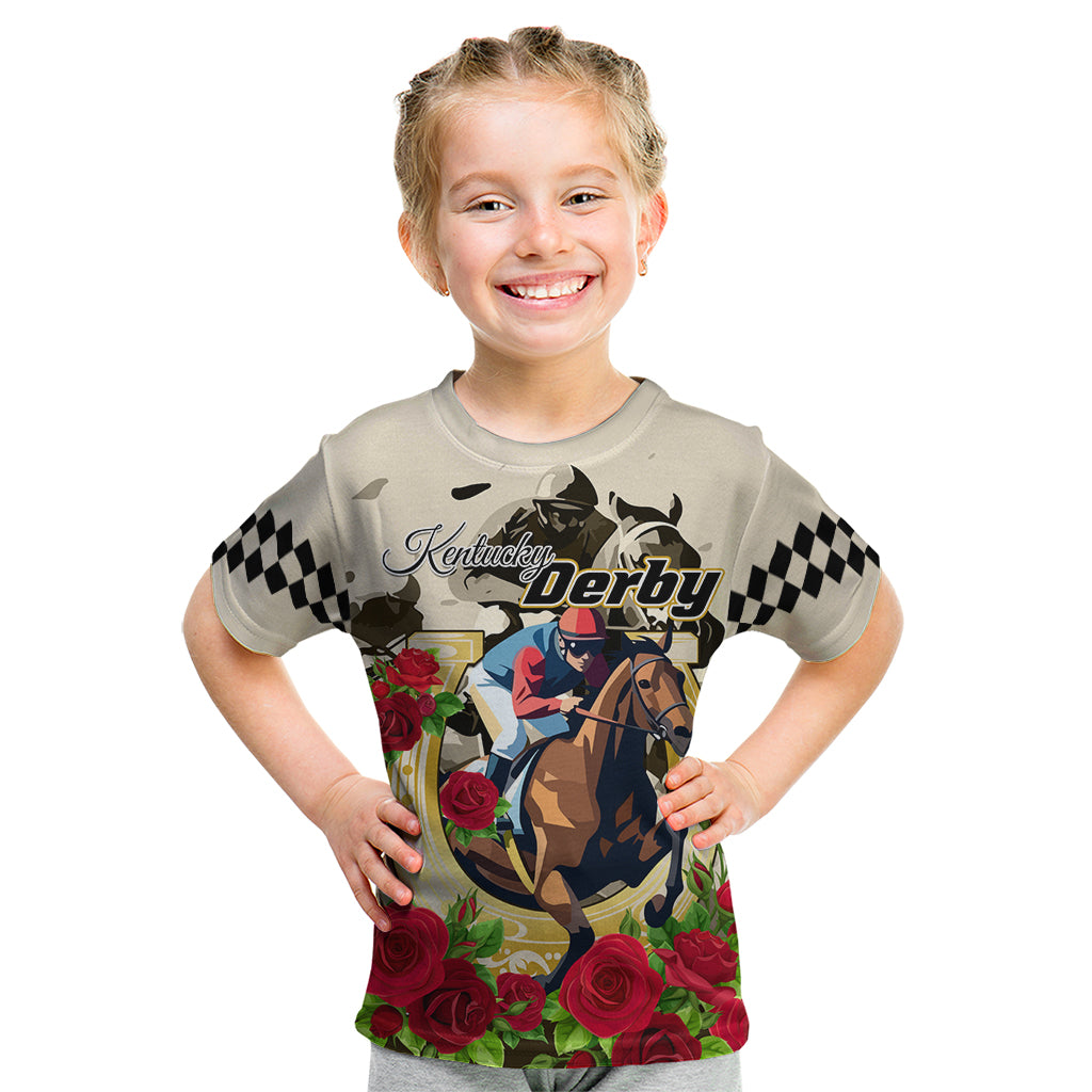 Kentucky Horse Racing Kid T Shirt The Run for the Roses - Wonder Print Shop