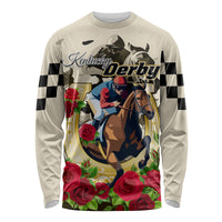 Kentucky Horse Racing Long Sleeve Shirt The Run for the Roses - Wonder Print Shop