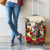 Kentucky Horse Racing Luggage Cover The Run for the Roses - Wonder Print Shop