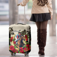 Kentucky Horse Racing Luggage Cover The Run for the Roses - Wonder Print Shop