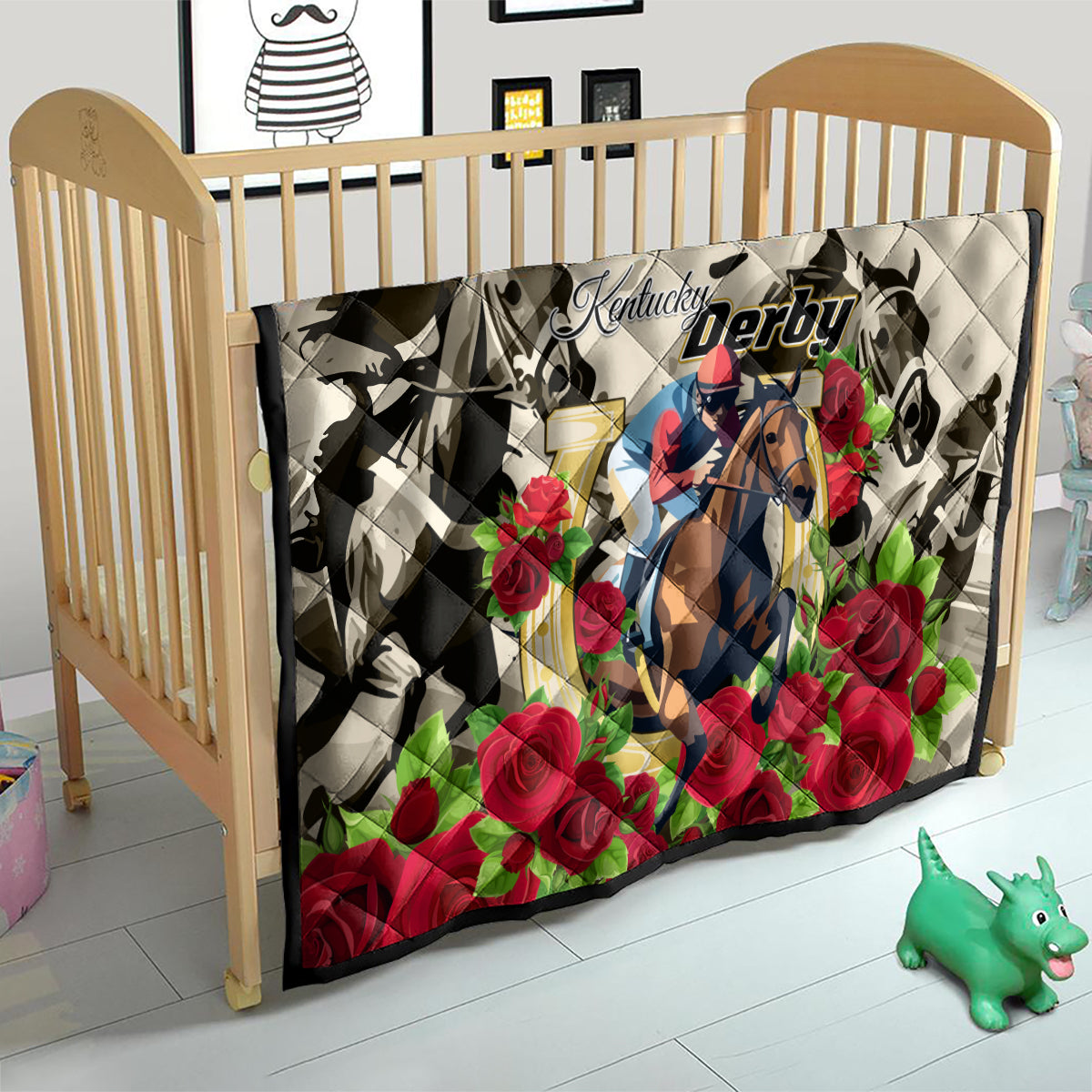 Kentucky Horse Racing Quilt The Run for the Roses - Wonder Print Shop