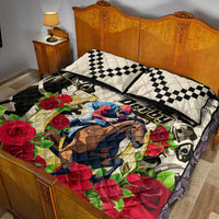 Kentucky Horse Racing Quilt Bed Set The Run for the Roses - Wonder Print Shop