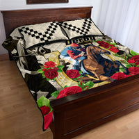Kentucky Horse Racing Quilt Bed Set The Run for the Roses - Wonder Print Shop