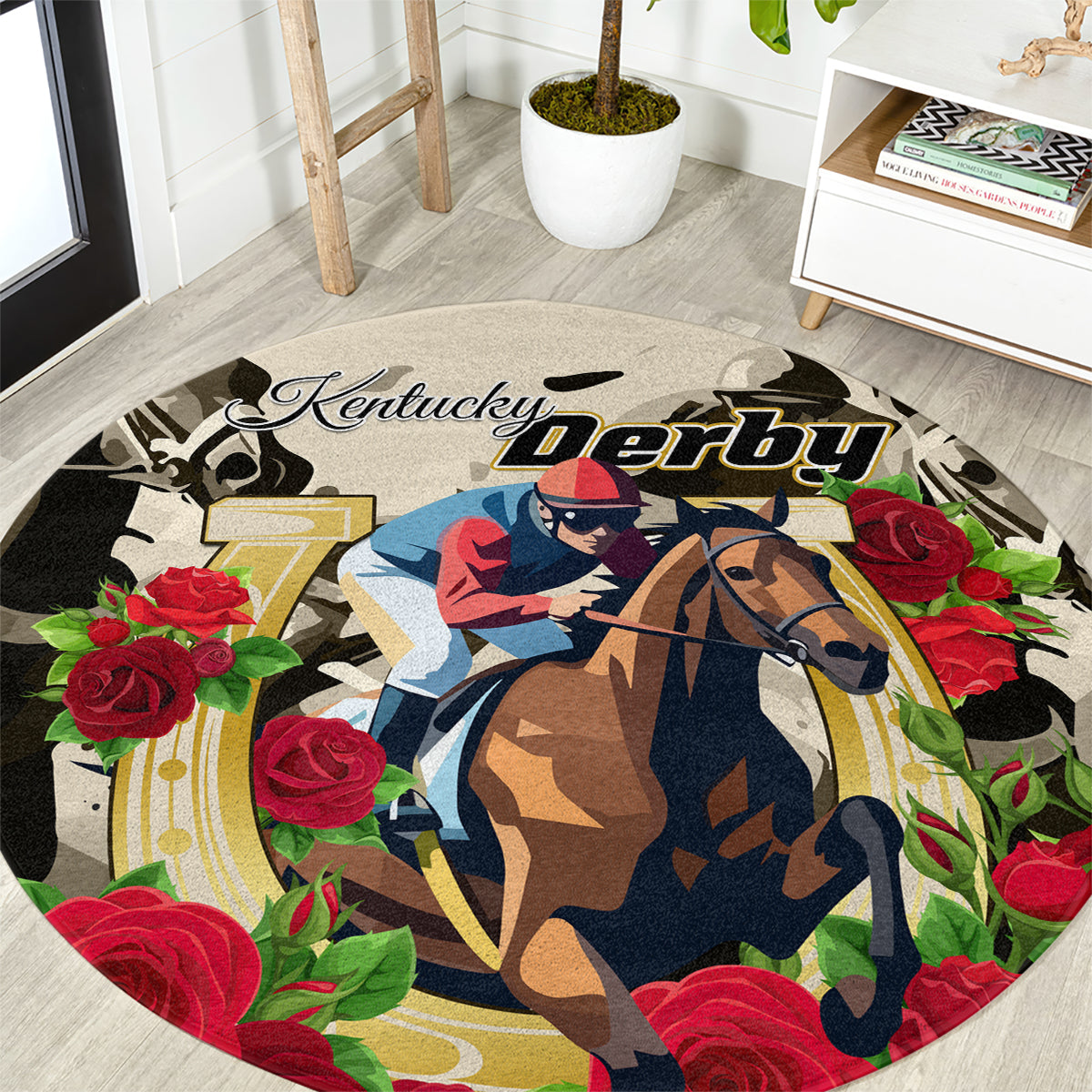 Kentucky Derby Round Carpet The Run for the Roses