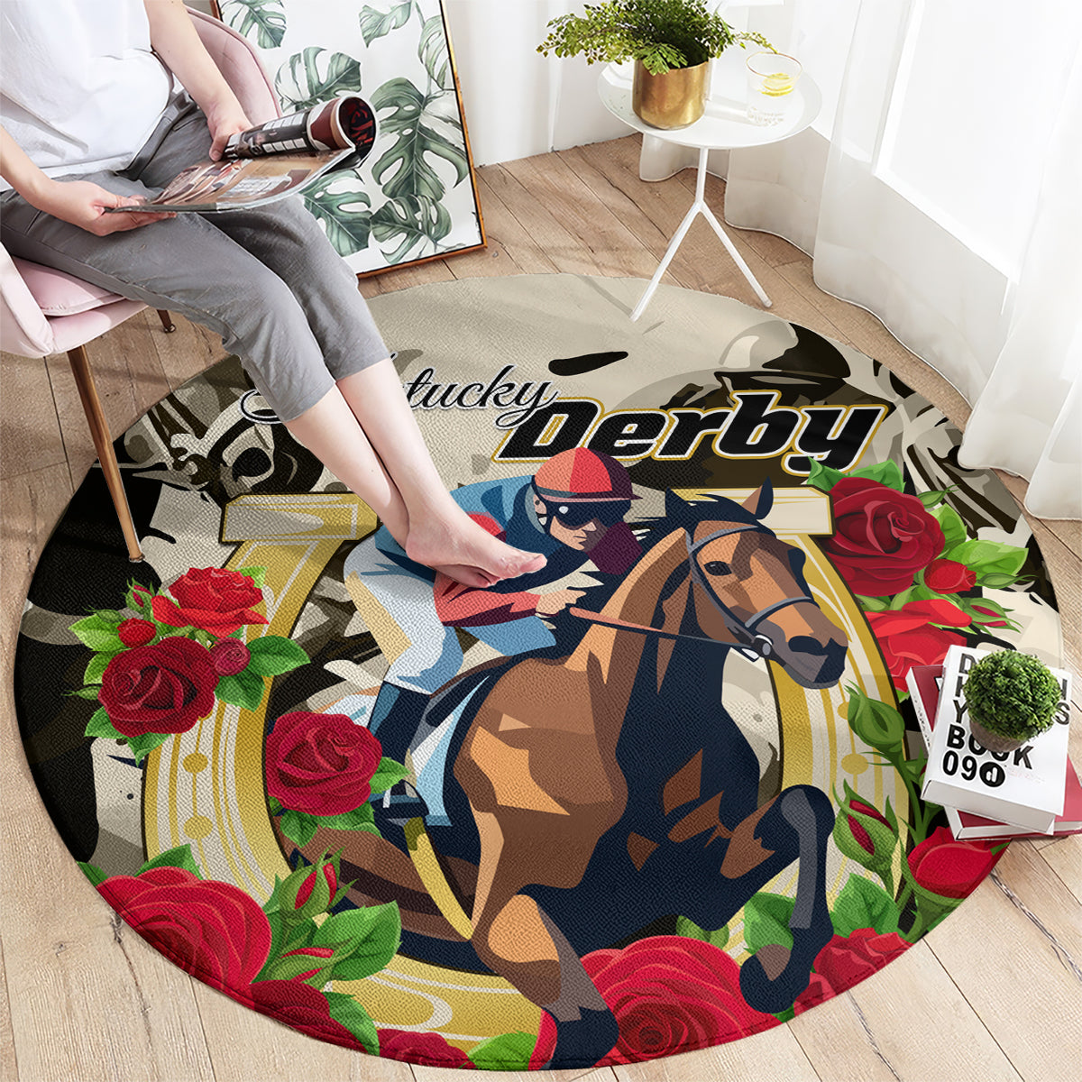 Kentucky Derby Round Carpet The Run for the Roses