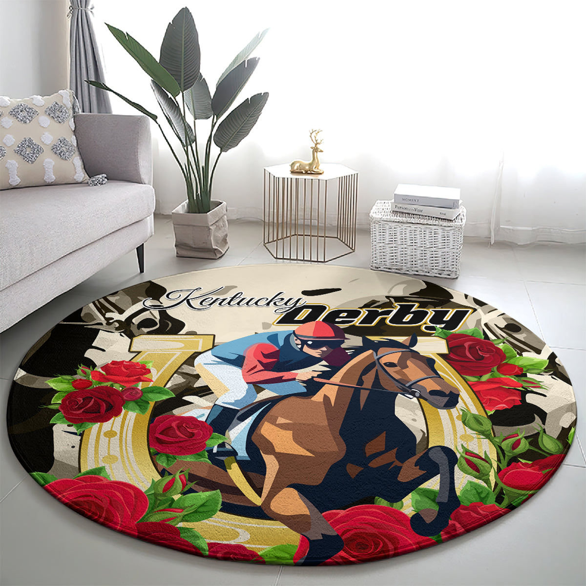 Kentucky Derby Round Carpet The Run for the Roses
