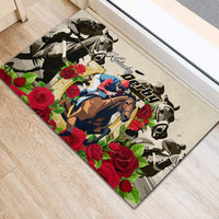 Kentucky Horse Racing Rubber Doormat The Run for the Roses - Wonder Print Shop