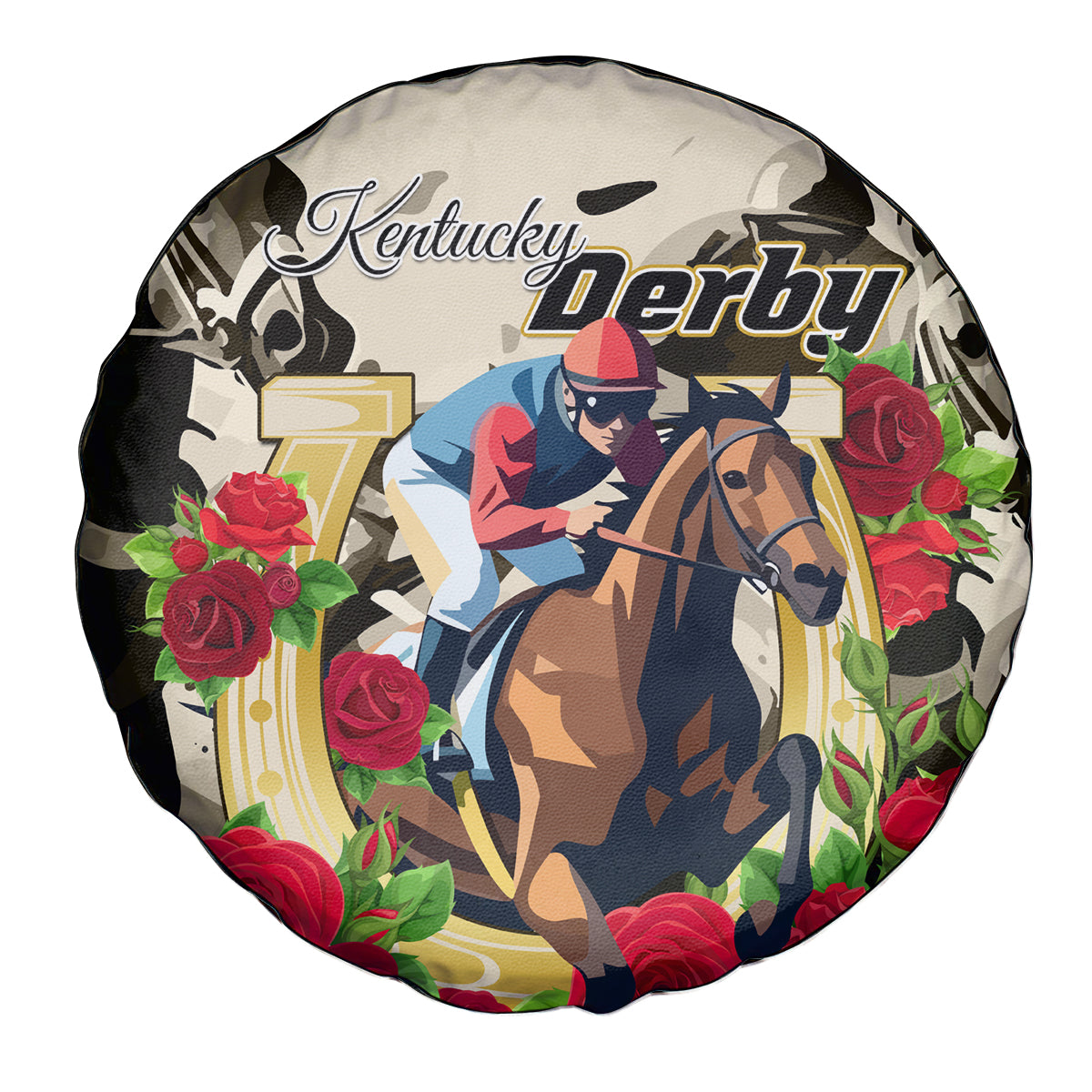 Kentucky Horse Racing Spare Tire Cover The Run for the Roses - Wonder Print Shop