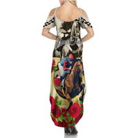 Kentucky Horse Racing Summer Maxi Dress The Run for the Roses - Wonder Print Shop