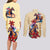Kentucky Couples Matching Long Sleeve Bodycon Dress and Long Sleeve Button Shirt Horse Racing Lily Stargazer - Wonder Print Shop
