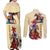 Kentucky Couples Matching Off Shoulder Maxi Dress and Long Sleeve Button Shirt Horse Racing Lily Stargazer - Wonder Print Shop