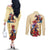 Kentucky Derby Couples Matching Off The Shoulder Long Sleeve Dress and Long Sleeve Button Shirt Horse Racing Lily Stargazer