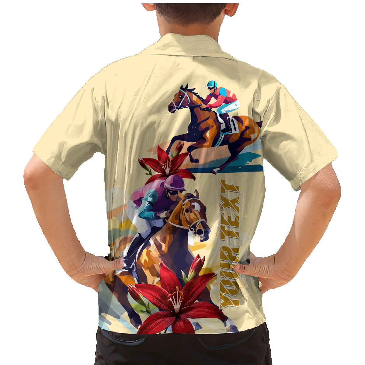 Kentucky Family Matching Mermaid Dress and Hawaiian Shirt Horse Racing Lily Stargazer - Wonder Print Shop