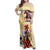 Kentucky Family Matching Off Shoulder Maxi Dress and Hawaiian Shirt Horse Racing Lily Stargazer - Wonder Print Shop