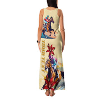 Kentucky Family Matching Tank Maxi Dress and Hawaiian Shirt Horse Racing Lily Stargazer - Wonder Print Shop