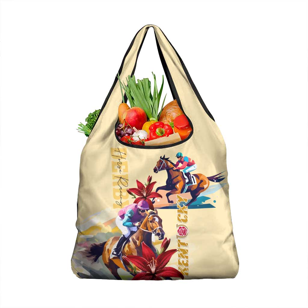 Kentucky Horse Racing Grocery Bag Lily Stargazer
