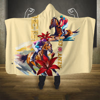 Kentucky Derby Hooded Blanket Horse Racing Lily Stargazer