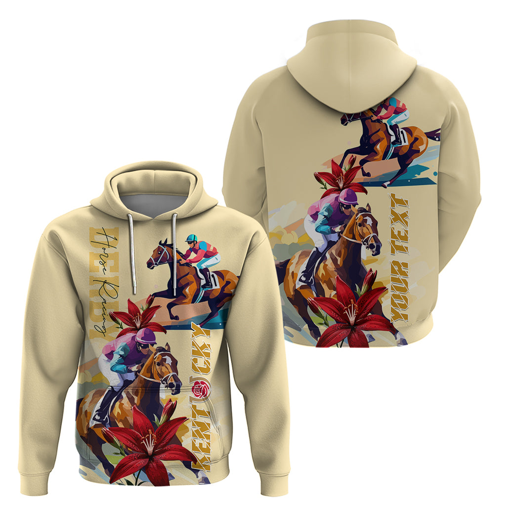 Kentucky Hoodie Horse Racing Lily Stargazer - Wonder Print Shop
