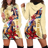Kentucky Hoodie Dress Horse Racing Lily Stargazer - Wonder Print Shop