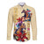 Kentucky Long Sleeve Button Shirt Horse Racing Lily Stargazer - Wonder Print Shop