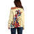 Kentucky Off Shoulder Sweater Horse Racing Lily Stargazer - Wonder Print Shop