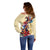Kentucky Off Shoulder Sweater Horse Racing Lily Stargazer - Wonder Print Shop