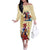 Kentucky Off The Shoulder Long Sleeve Dress Horse Racing Lily Stargazer - Wonder Print Shop