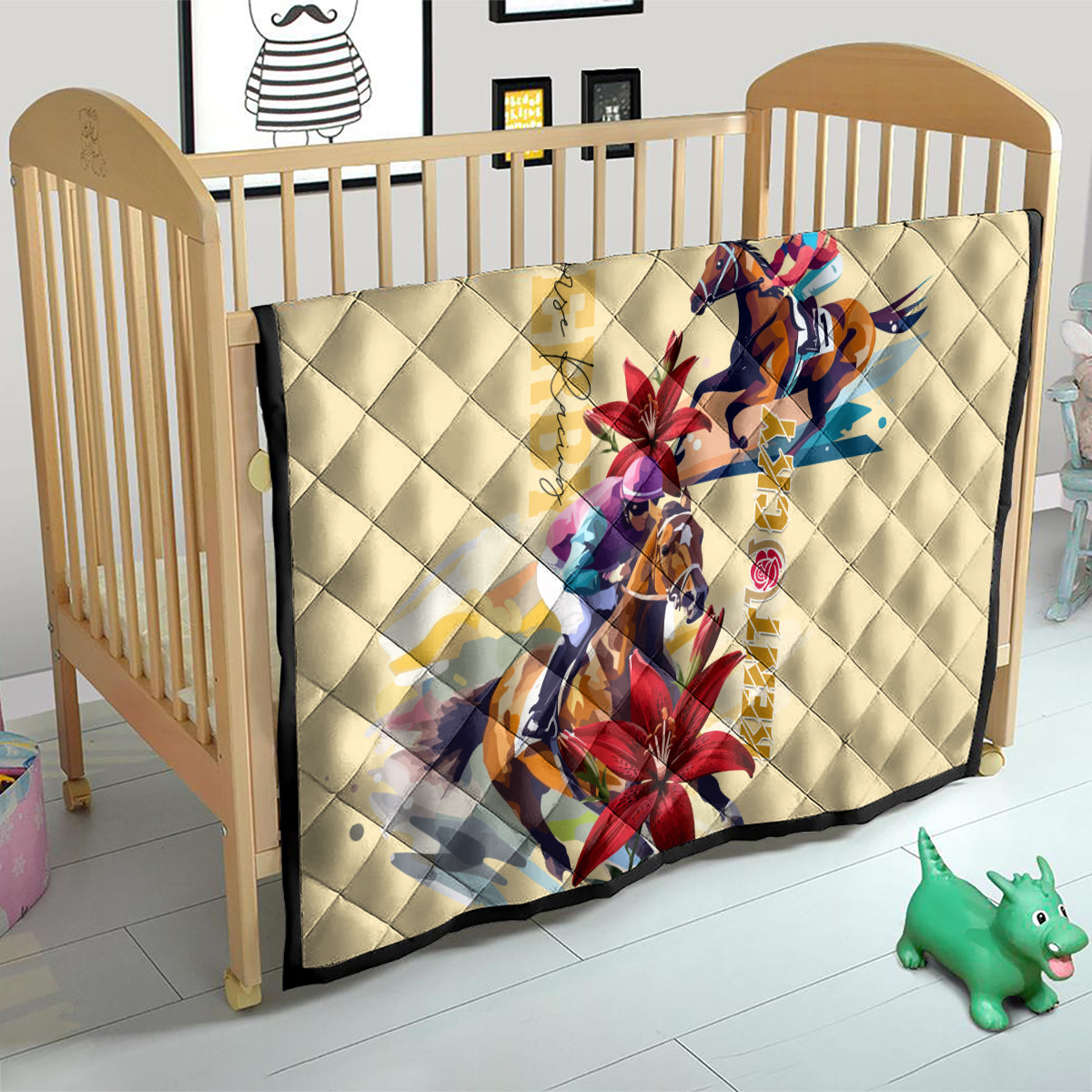 Kentucky Quilt Horse Racing Lily Stargazer - Wonder Print Shop