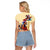 Kentucky Raglan Cropped T Shirt Horse Racing Lily Stargazer - Wonder Print Shop