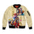 Kentucky Sleeve Zip Bomber Jacket Horse Racing Lily Stargazer - Wonder Print Shop