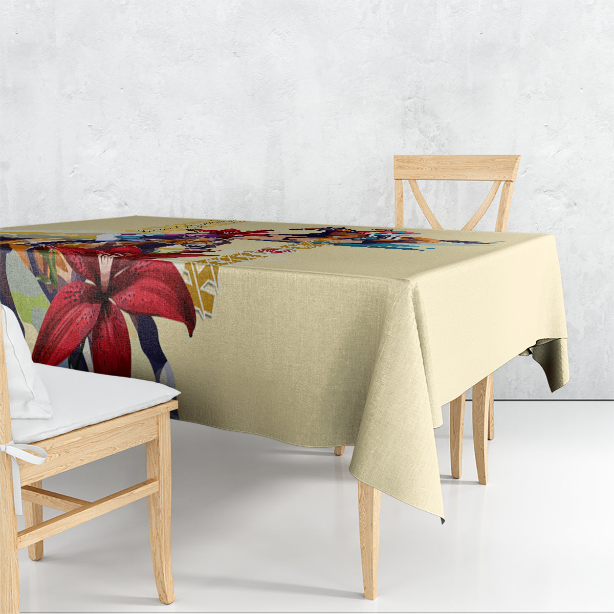 Kentucky Tablecloth Horse Racing Lily Stargazer - Wonder Print Shop