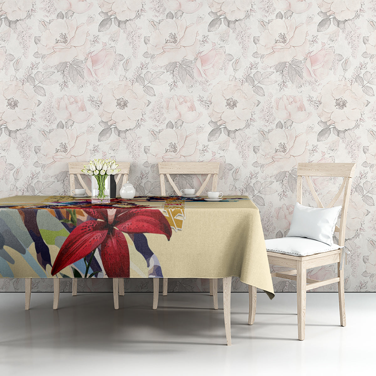 Kentucky Tablecloth Horse Racing Lily Stargazer - Wonder Print Shop