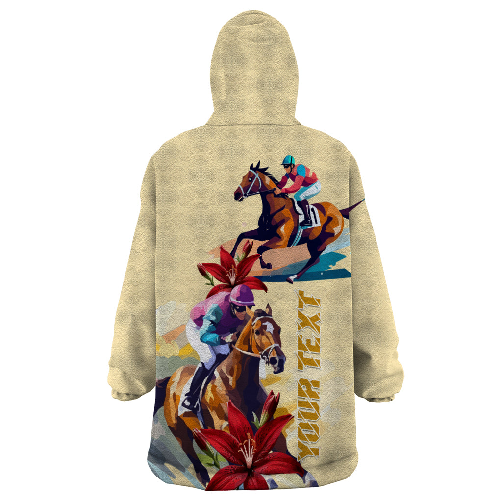 Kentucky Wearable Blanket Hoodie Horse Racing Lily Stargazer - Wonder Print Shop