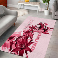Kentucky Area Rug Horse Racing Lily Stargazer Pink Version - Wonder Print Shop