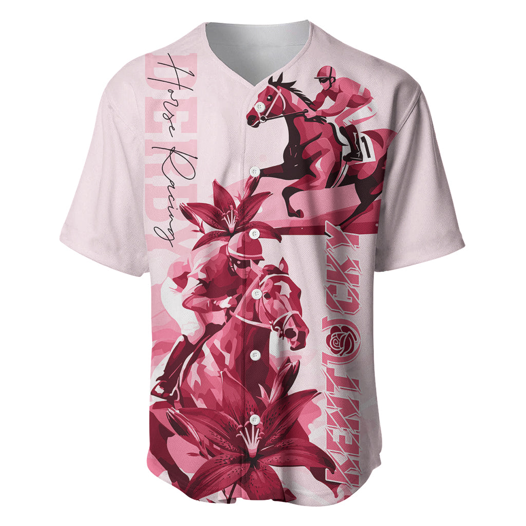 Kentucky Baseball Jersey Horse Racing Lily Stargazer Pink Version - Wonder Print Shop