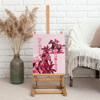 Kentucky Canvas Wall Art Horse Racing Lily Stargazer Pink Version - Wonder Print Shop