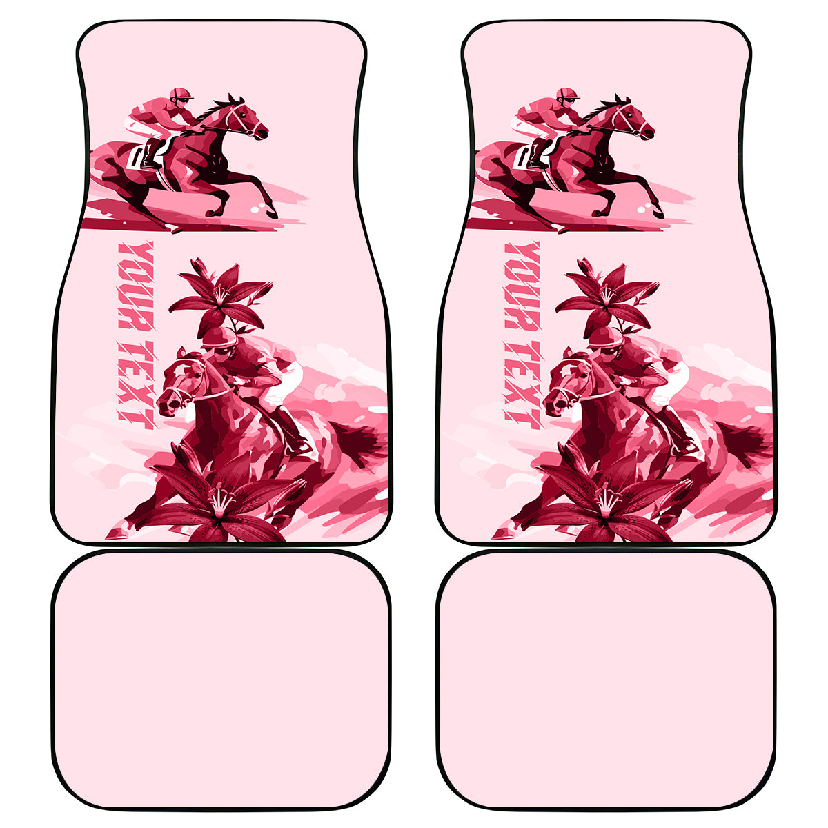 Kentucky Car Mats Horse Racing Lily Stargazer Pink Version - Wonder Print Shop