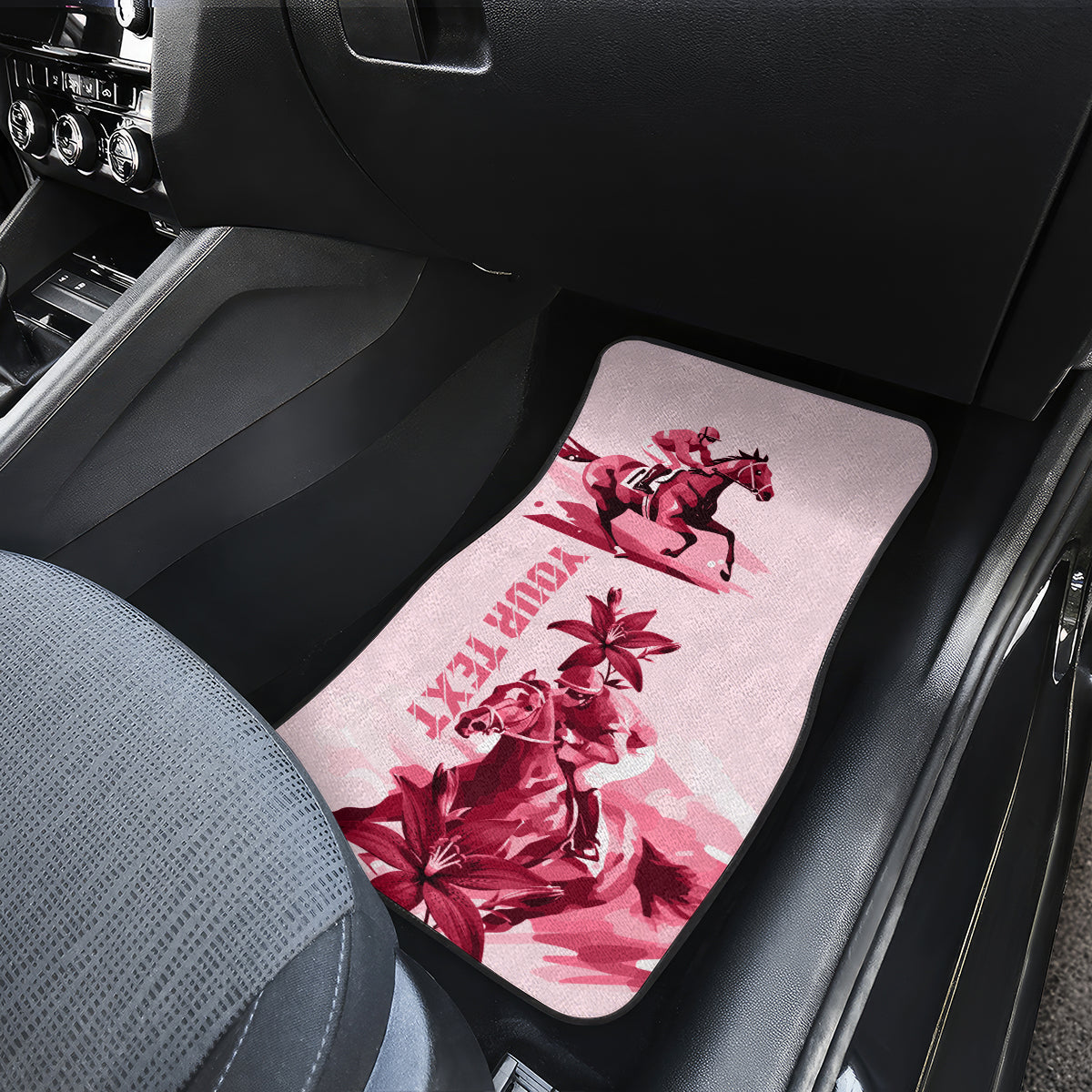 Kentucky Car Mats Horse Racing Lily Stargazer Pink Version - Wonder Print Shop