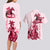 Kentucky Couples Matching Long Sleeve Bodycon Dress and Hawaiian Shirt Horse Racing Lily Stargazer Pink Version - Wonder Print Shop
