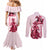 Kentucky Derby Couples Matching Mermaid Dress and Long Sleeve Button Shirt Horse Racing Lily Stargazer Pink Version
