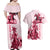 Kentucky Couples Matching Off Shoulder Maxi Dress and Hawaiian Shirt Horse Racing Lily Stargazer Pink Version - Wonder Print Shop